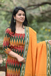Pochampally Tejasvini Ikkat Cotton Suit Set