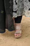 Noir Blossom Chanderi Anarkali Set