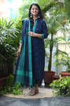 Sootra - Cotton Kurta Set with Woven Dupatta