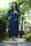 Sootra - Cotton Kurta Set with Woven Dupatta