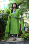 Sootra - Cotton Kurta Set with Woven Dupatta