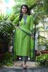 Sootra - Cotton Kurta Set with Woven Dupatta