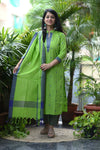 Sootra - Cotton Kurta Set with Woven Dupatta