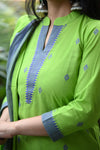 Sootra - Cotton Kurta Set with Woven Dupatta