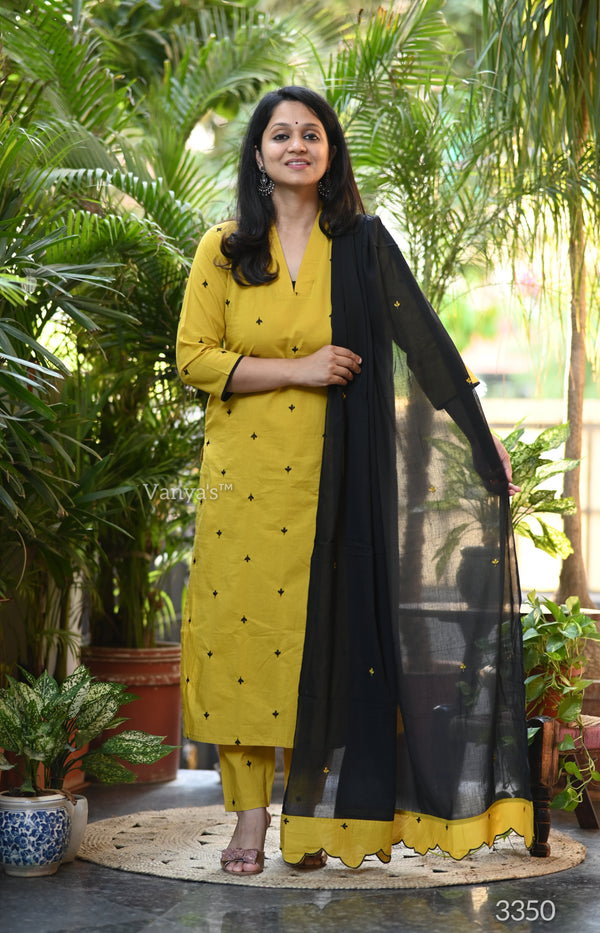 Basant Cotton Embroidery Suit Sets