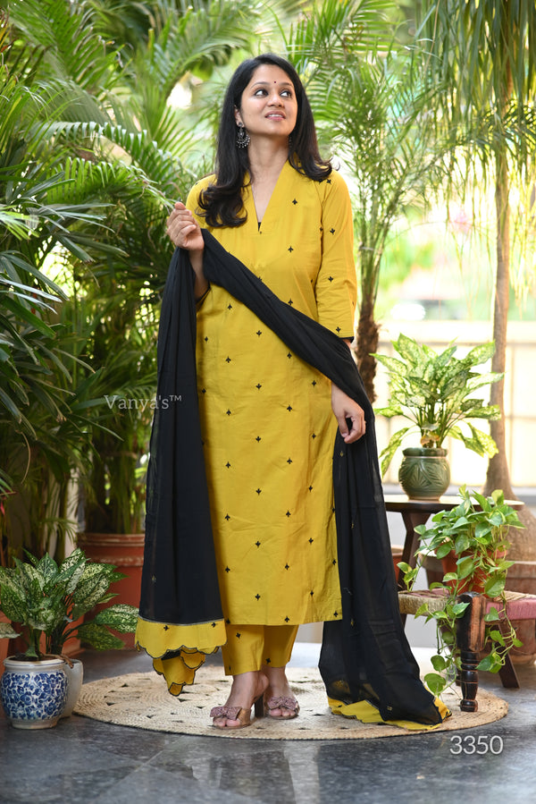 Basant Cotton Embroidery Suit Sets