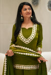 ✨Haritara Royale Banarasi Tissue Silk Sharara Set