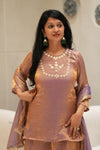✨Kanakpriya Royale Banarasi Tissue Silk Sharara Set