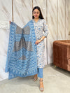 Abhita Sky Blossom Kurta Suit Set