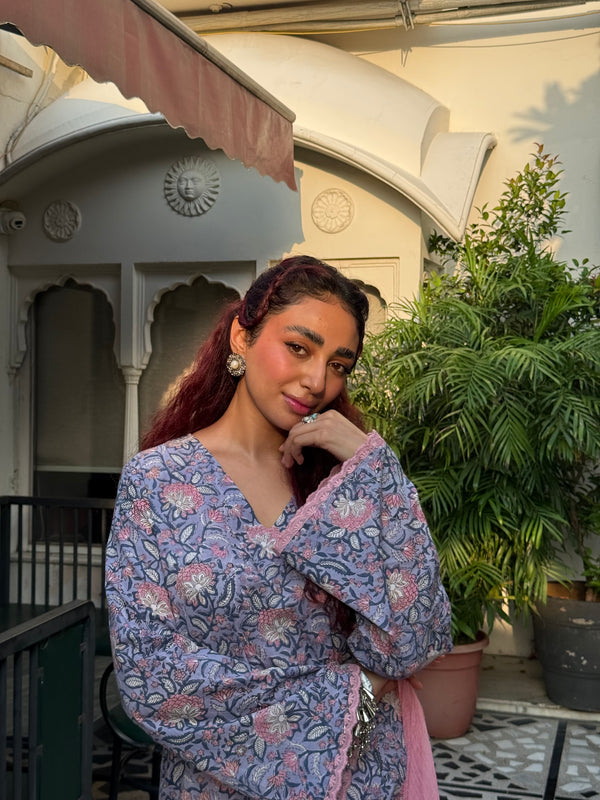 Gulrukh Farsi Floral Suit Set