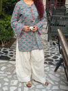 Meher Floral Kurta with Embroidered Farsi Pajama Set