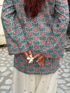 Meher Floral Kurta with Embroidered Farsi Pajama Set