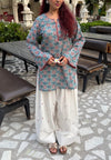 Meher Floral Kurta with Embroidered Farsi Pajama Set