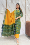 Sundari Sunset Ikkat Suit Set