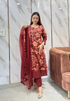 Charvi Rustic Floral Print Cotton Kurta Set