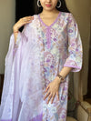 Akriti Ocean Breeze Suit-Purple