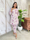 Tishya Lavender Blossom Co-ord Set