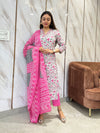 Mridvika Blush Grey Pink Kurta Suit Set