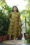 Tarangini Cotton Discharge Print A-Line Suit Set