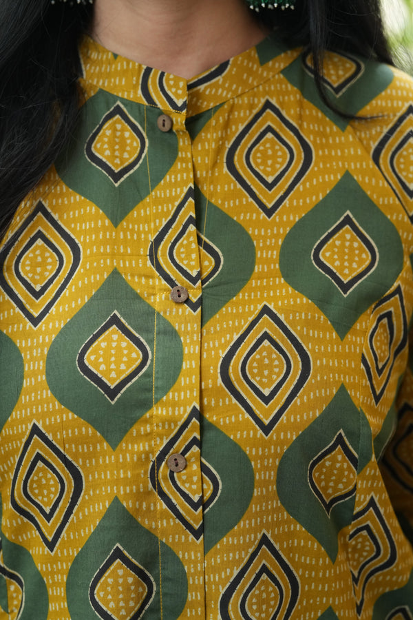 Tarangini Cotton Discharge Print A-Line Suit Set