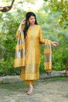 Kanak Rekha Premium SilkSuit Set-Mul mul lining