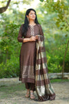 Mrinalini Silk Heritage Suit Set
