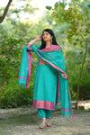 Kanchi Glow –Gulnaar Woven Elegance Set