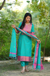 Kanchi Glow –Gulnaar Woven Elegance Set