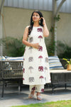 Yazhini Cotton Flex Handloom Elephant Motif Suit Set
