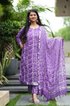 ✨ Aaradhya Linen Hand BlockPrinted Suit Set with lining