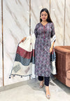 Anaya Applique Ajrak Cotton Suit Set
