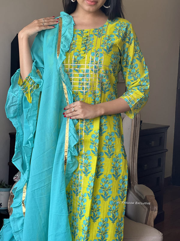 Neelika Bloom Cotton Kurta Set