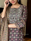 Mosaic Black Kurta Set