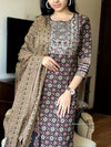 Mosaic Black Kurta Set