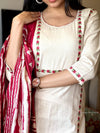 Cream Rose Khadi Cotton
