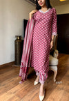 Gulabi Saawan - Handblock Cotton Suit Set