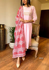 Blush Bloom Cotton Suit Set-Attached lining