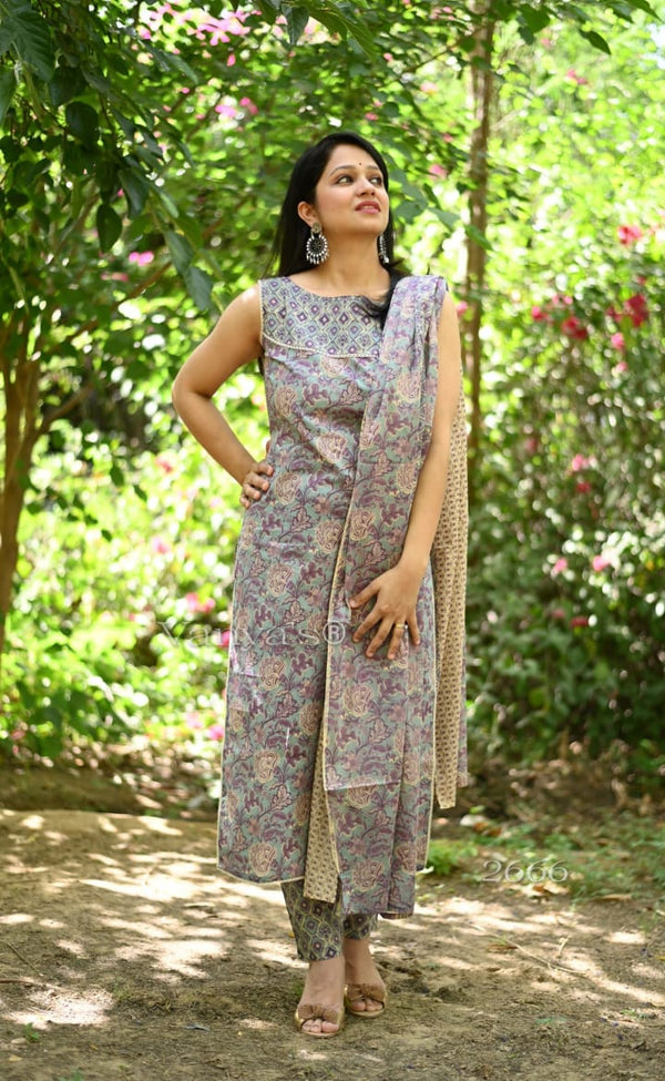 🌸Floral Breeze Muslin Suit Set