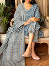 🔷 Azure Charm Cotton Suit Set