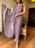 Gulmohar Grape Handblock Suit Set