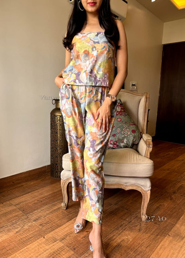 Sunset Bloom 3-Piece Co-ord Set