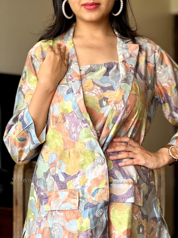 Sunset Bloom 3-Piece Co-ord Set