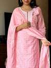 🌸 Blush Grace Handwork Kurta Set