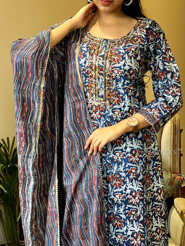 ✨ Name: Rustica & Mosaic Melody Cotton Suit Set