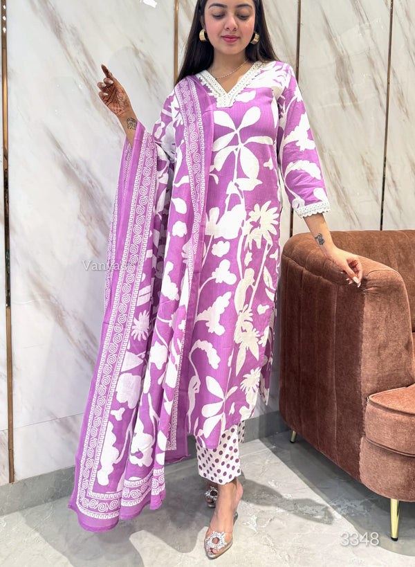 🌸 : Blossom Bloom Cotton Suit Set