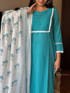 Aqua Charm Cotton Suit Set