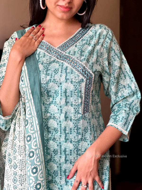 Aqua Maze Cotton Elegance Set