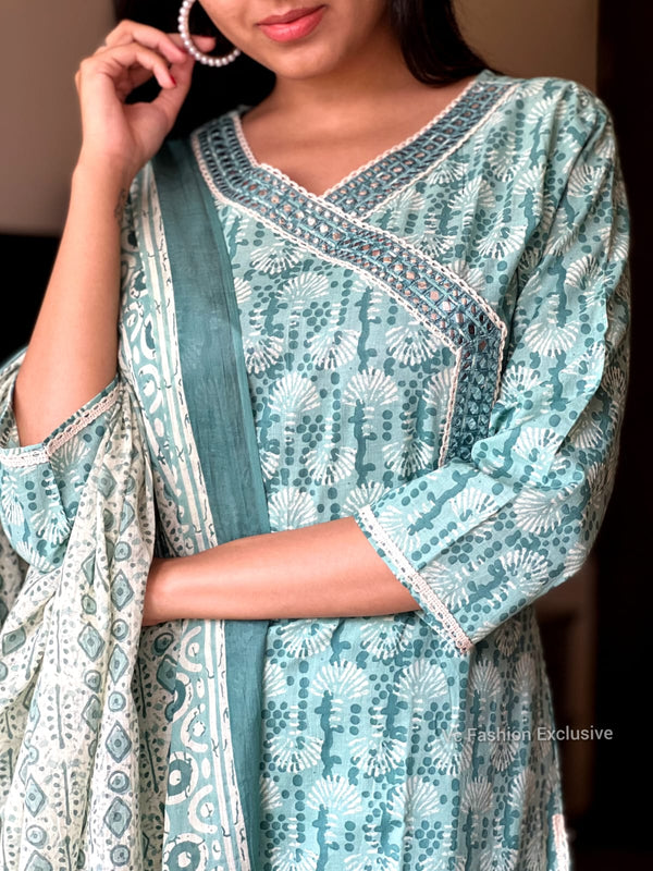 Aqua Maze Cotton Elegance Set