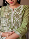 Olive Whisper Cotton Kurta Set