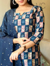 Midnight Mosaic Elegance – Cotton Kurta Set